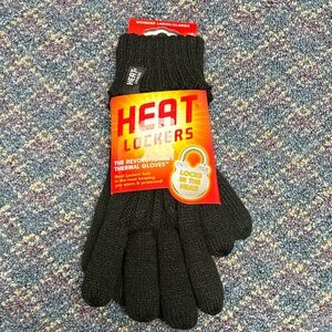 New Heat Lockers women’s black thermal gloves size large/x-large